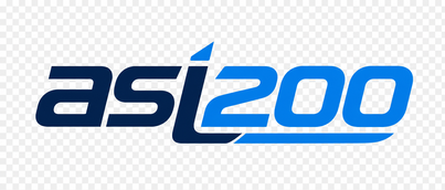 Logo asi200 berwarna biru putih